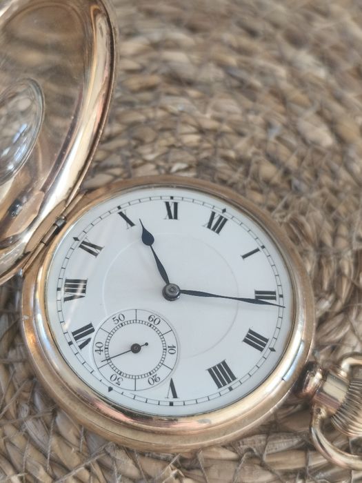 Savonette zegarek złocony