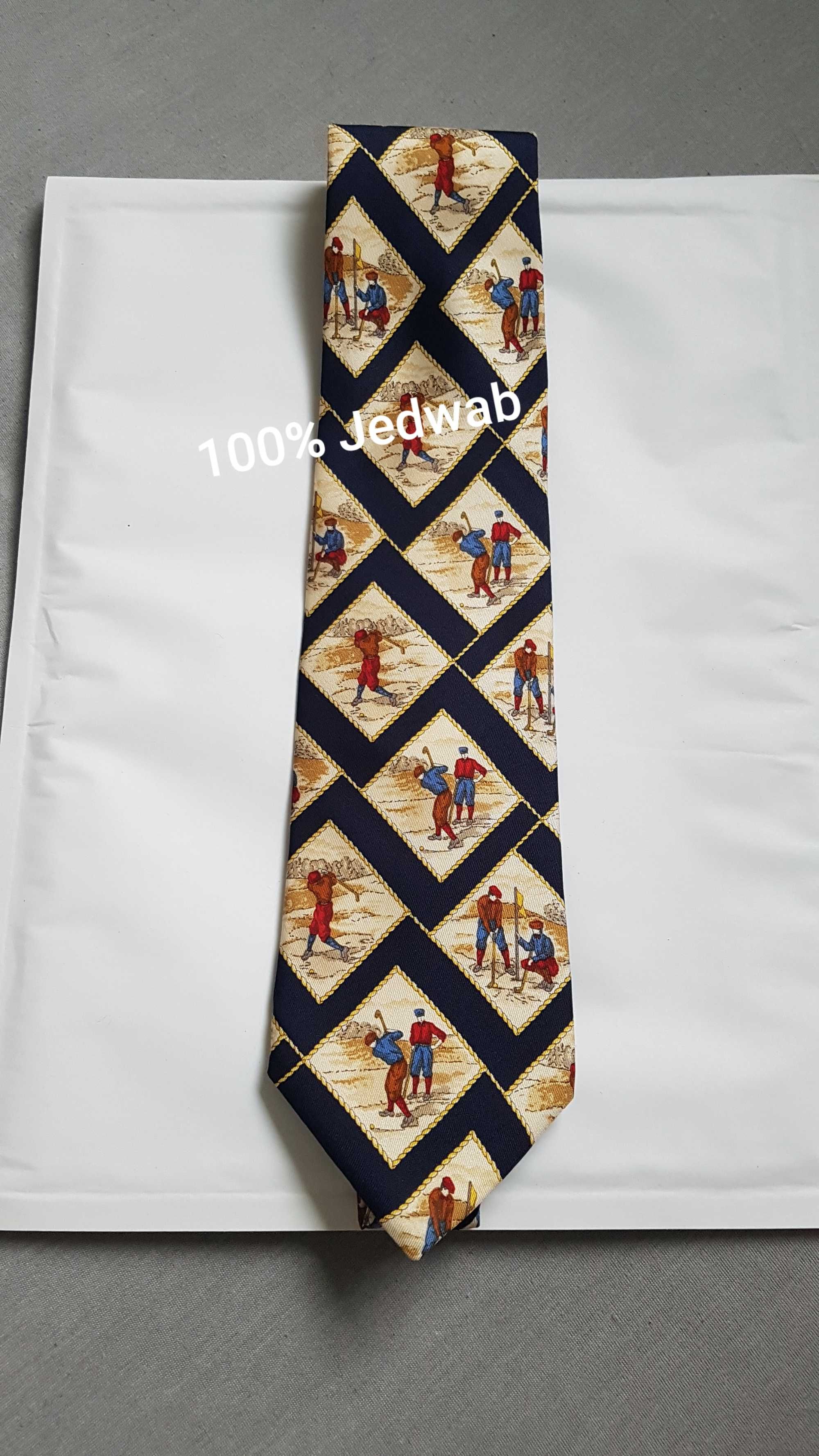 Jedwabny krawat Vintage