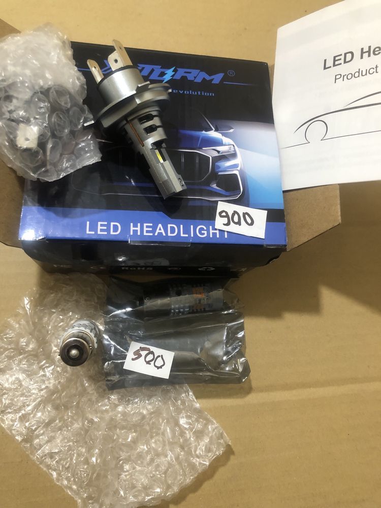 Лампи led H4 6500 та P21 янтарні BA155