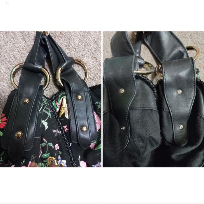Сумка хобо GUCCI канва цветы,винтаж