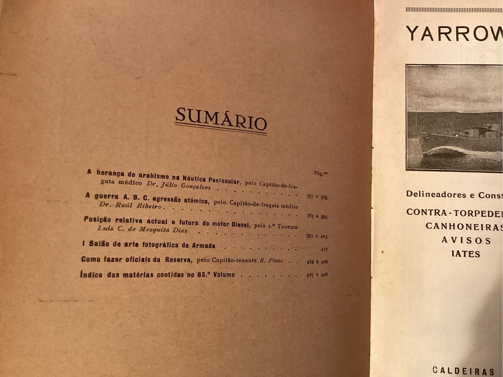 Livros Anais do Clube Militar Naval - Ano de 1955 COMPLETO com 4 Vol.