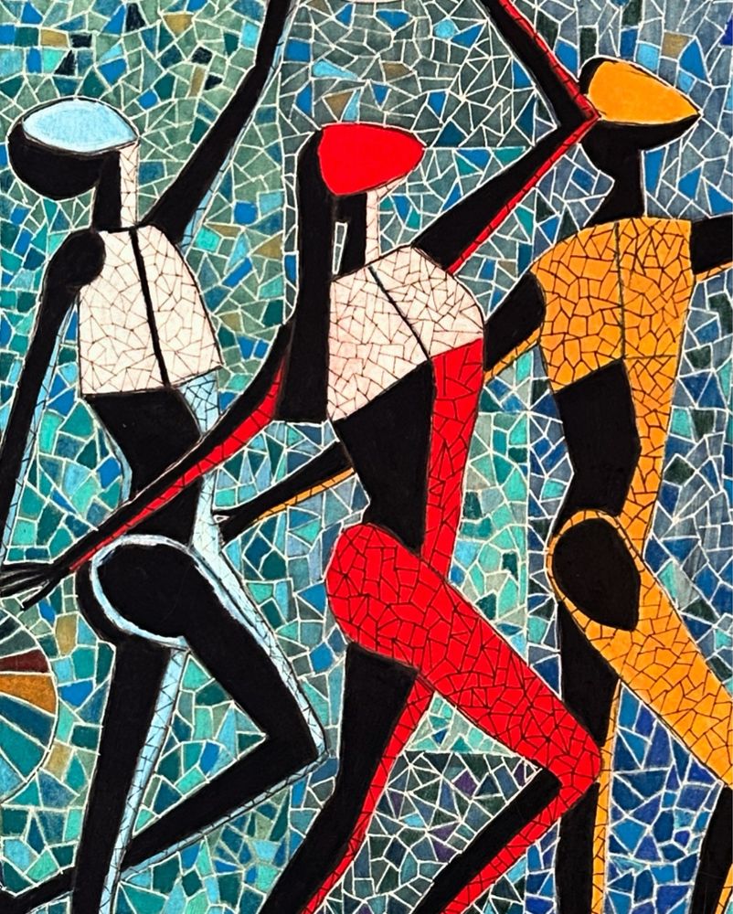Stworzenie świata - obraz mozaika 50 x 70 cm