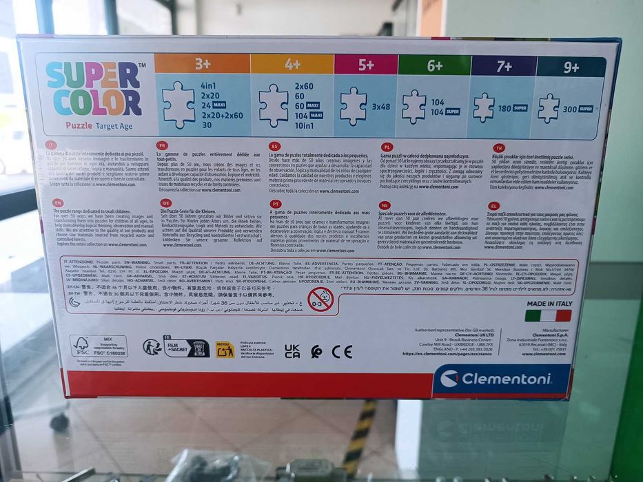 Puzzle Clementoni Mickey ClubHouse SuperColor 21x20,5cm 3x48 peças