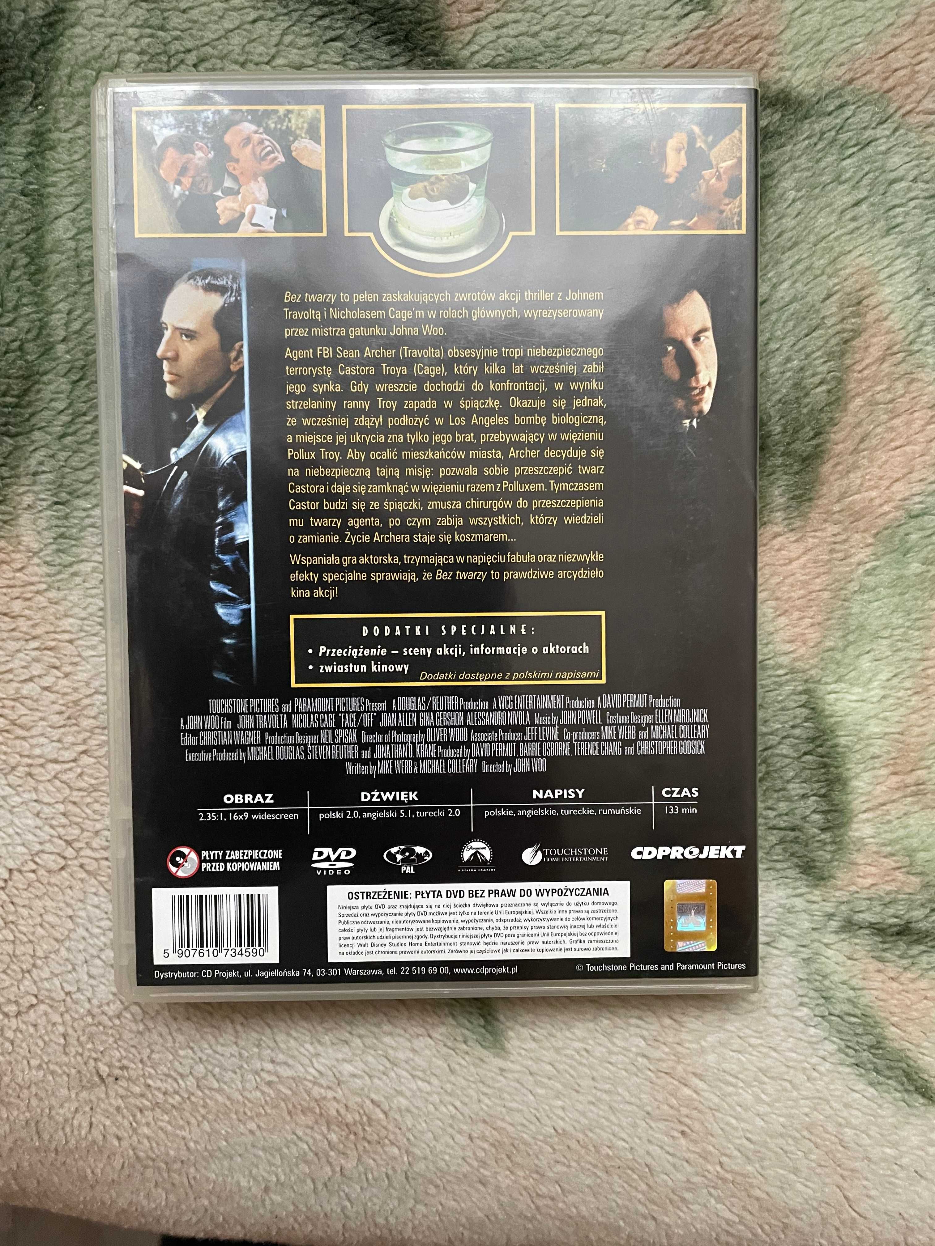 Bez Twarzy DVD Travolta/ Cage