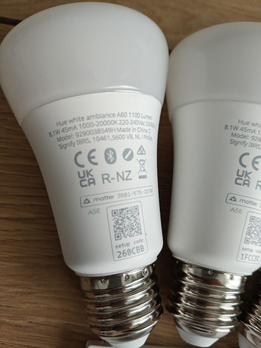Sprzedam Nowy zestaw żarówek Hue white ambiance 8.1W matter