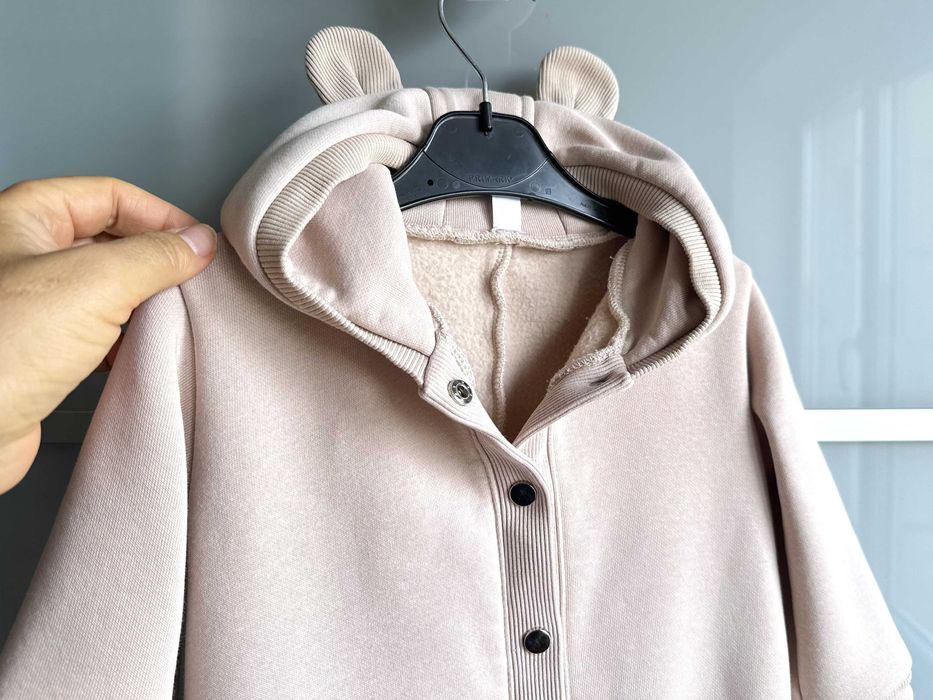 Дитячий теплий  комбінезон чоловічок на флісі на 80 см