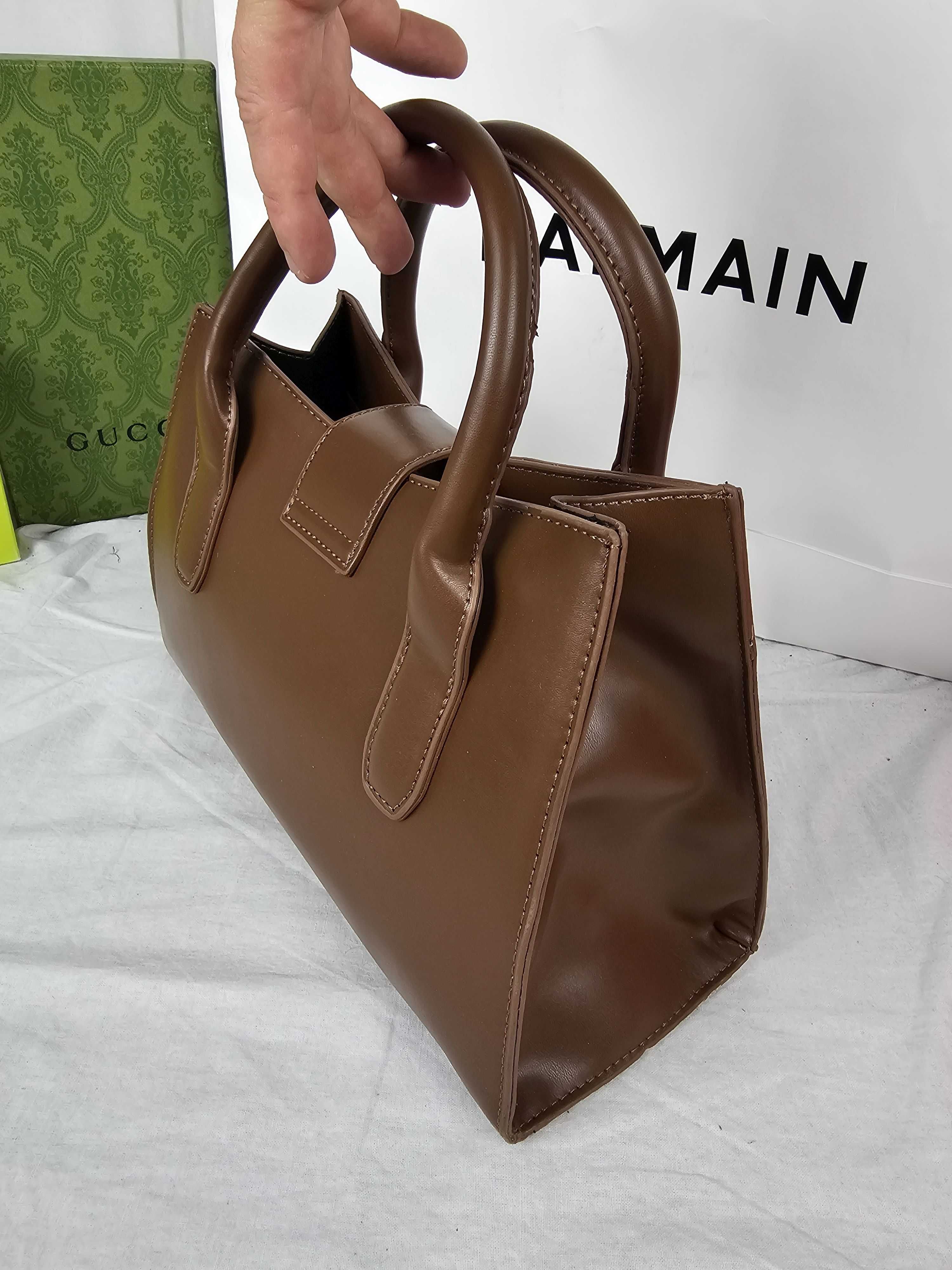 Torba Torebka damska Michael Kors monogram kuferek  brazowy