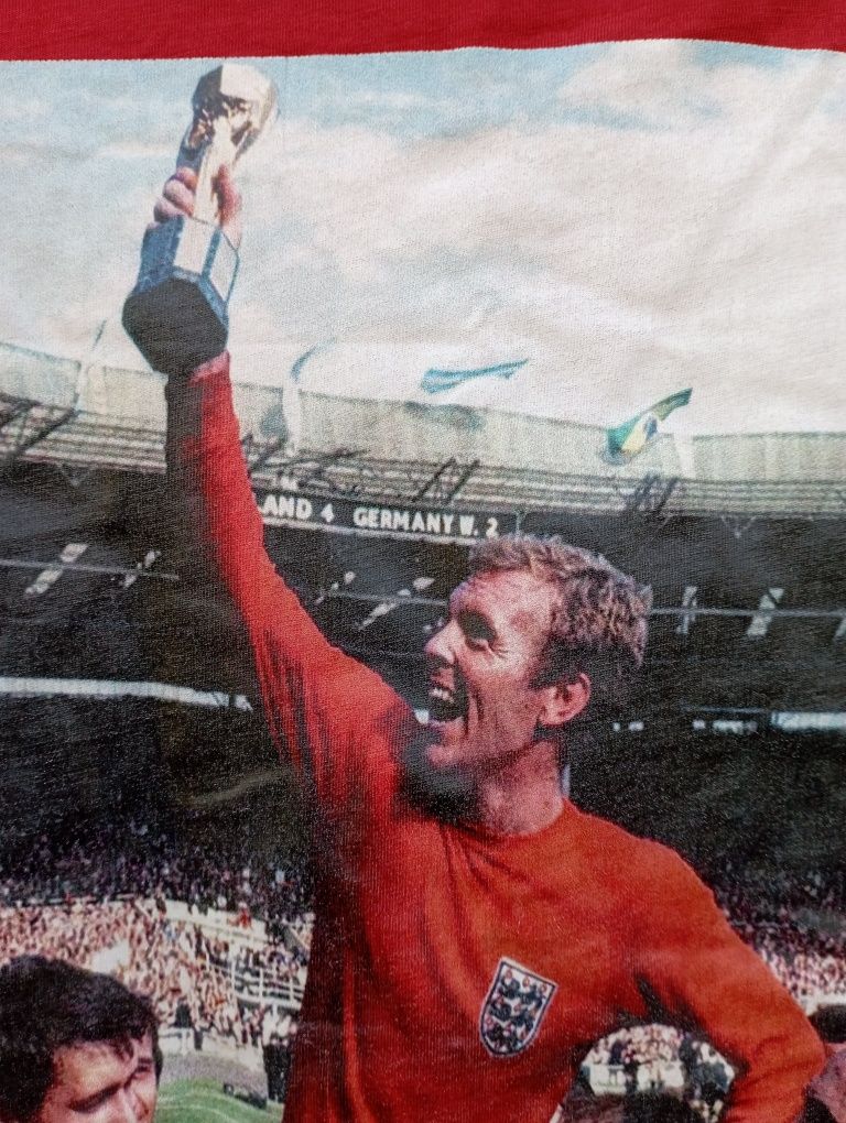 Чоловіча вінтажна футбольна футболка 1966 world cup shirt England