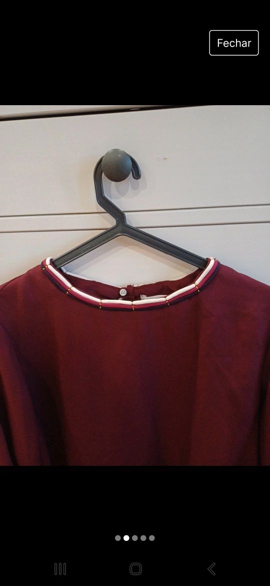 Blusa bordeaux sfera