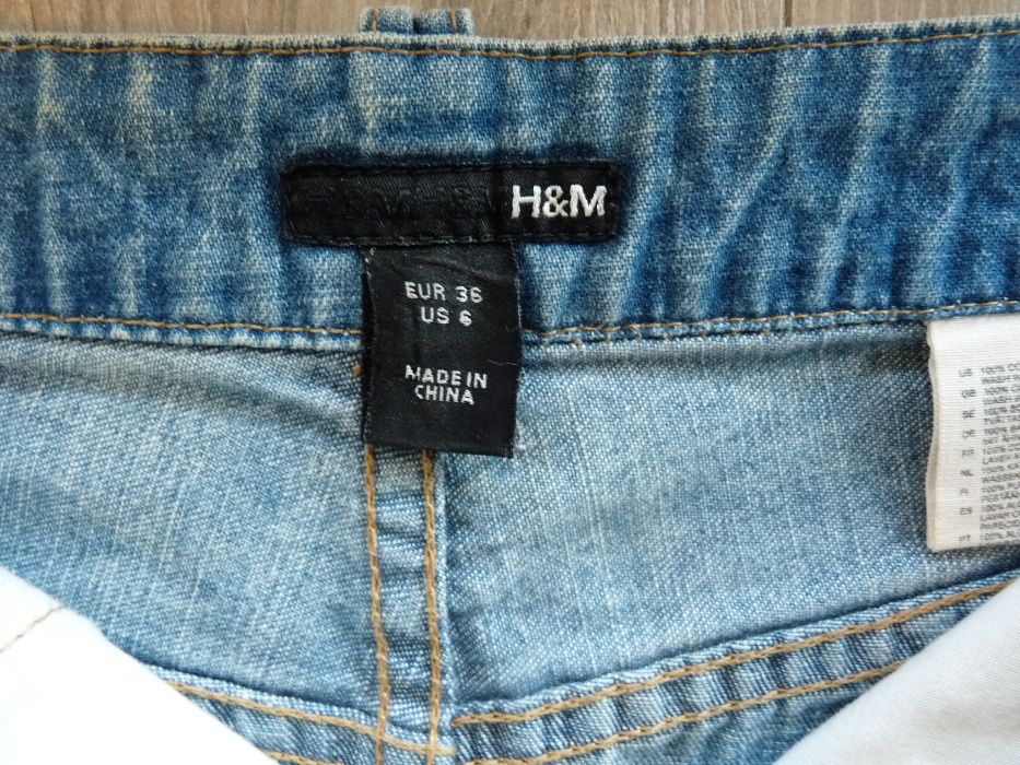 Spódnica jeansowa H&M z wysokim stanem