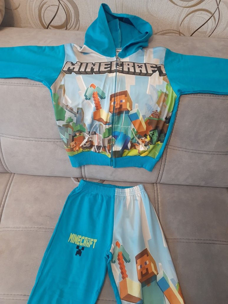 Костюм спортивний кофта штани Minecraft 122 cм