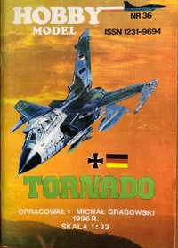 Model kartonowy samolot Tornado. REPRINT!