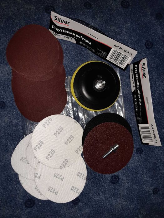 Tarcza polerska + papiery i adapter
