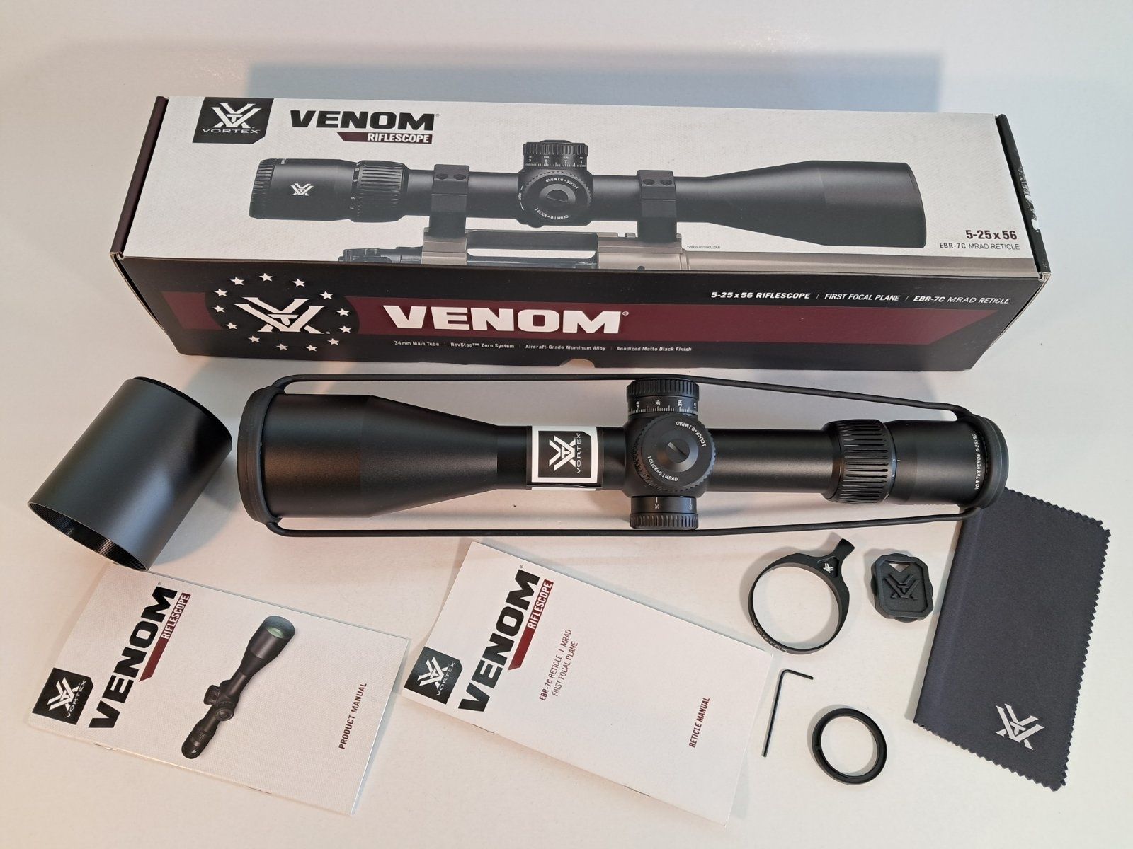 Оптичний приціл Vortex Venom 5-25×56 FFP ERB-7C Mrad