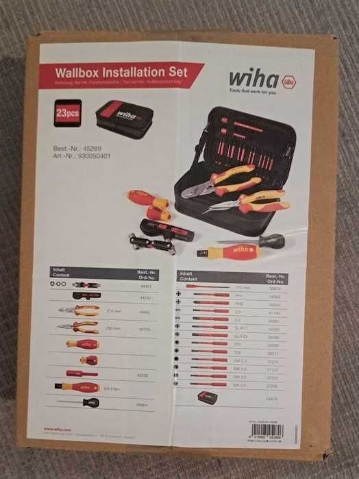 Zestaw narzędzi dla elektryka, 23 elementy z torbą, Wiha 45289