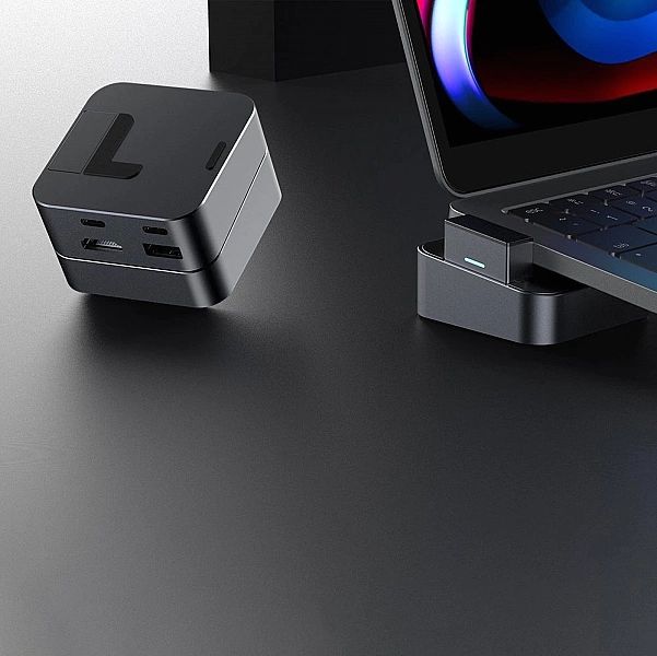 Joyroom podstawka wielofunkcyjny HUB USB Typ C - USB 3.0 / RJ45 / HDMI