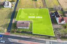 Dzialka usługowa 2000m2, Komorowice ul. Gliwicka, dzialka zabudowana