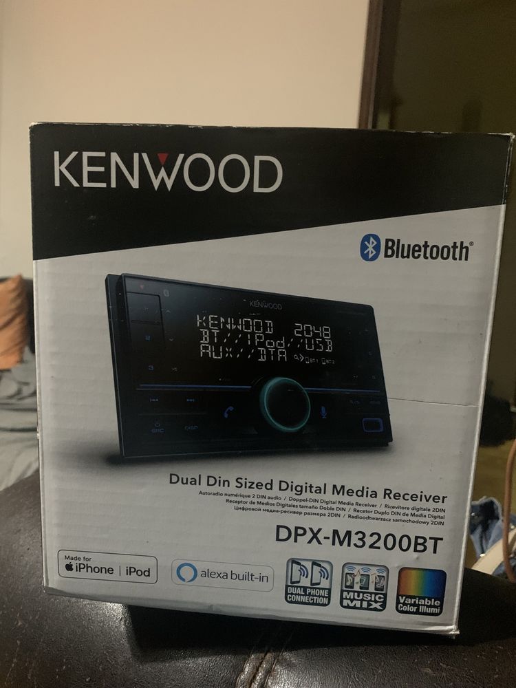 Rádio Kenwood Bluetooth+  Colunas de vias separadas