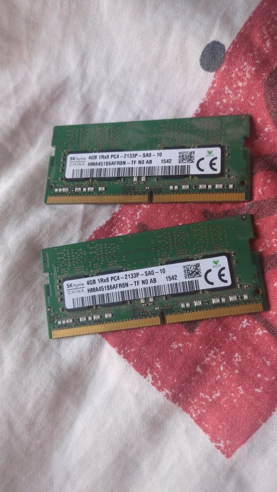 Ram do laptopa ddr4 2x4gb