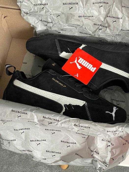 ТОП! Puma Speedcat Suede Balenciaga Brown/Black/Pink 36 37 38 39 40 41