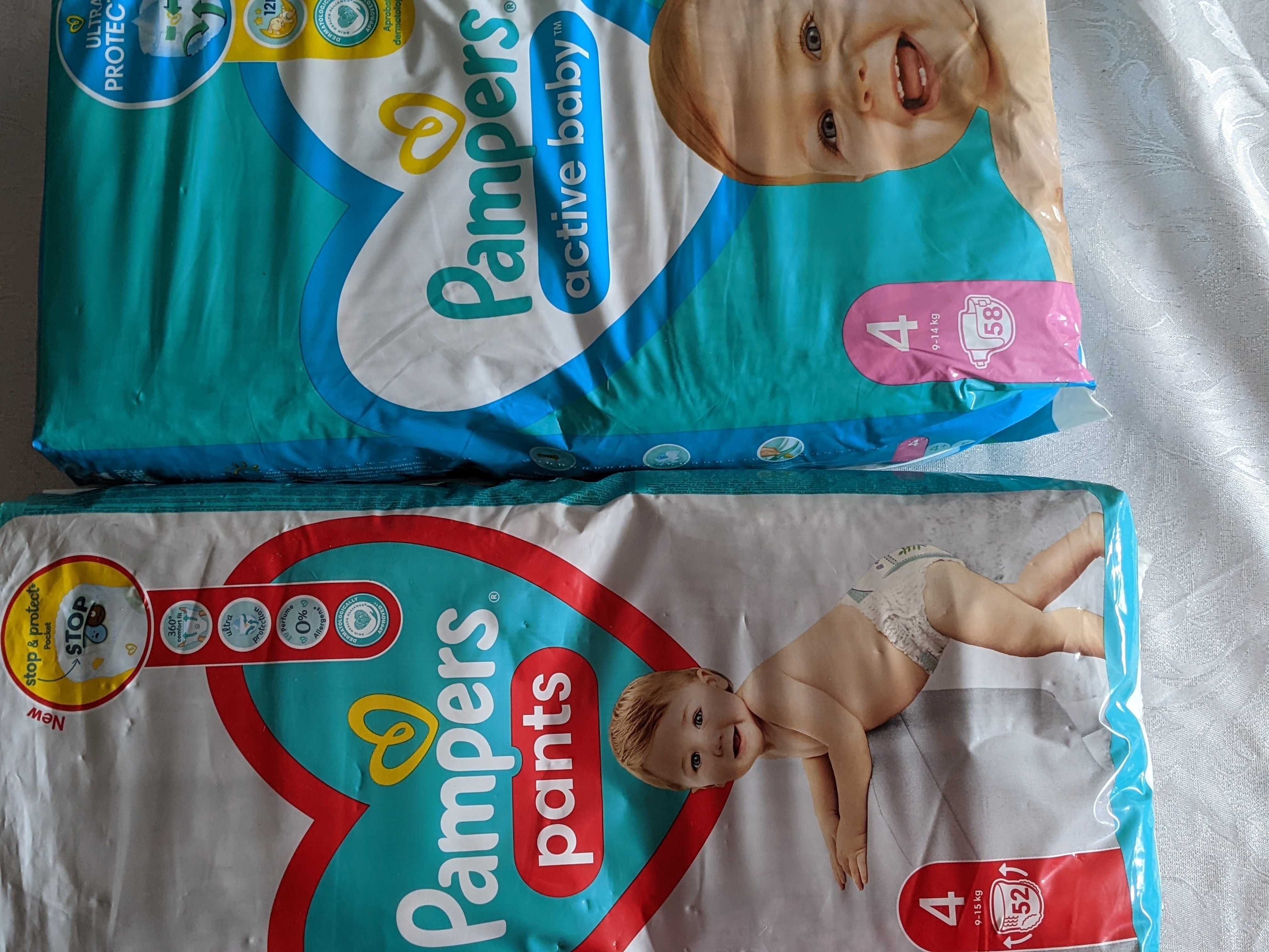 Продам детские памперсы №4 фирма PAMPERS active baby и трусики