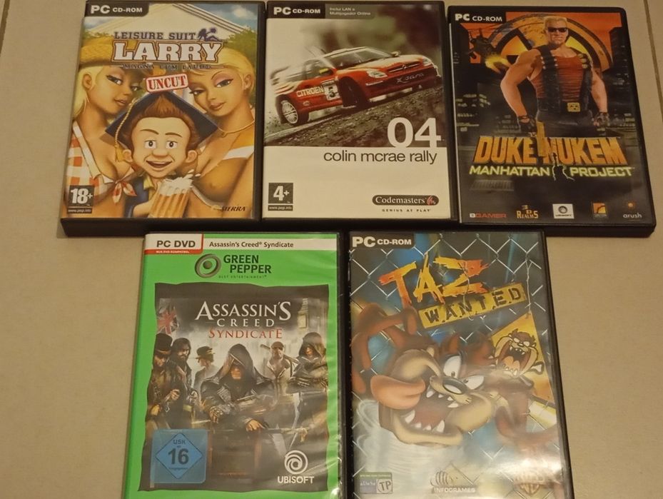 5 jogos pc cdrom