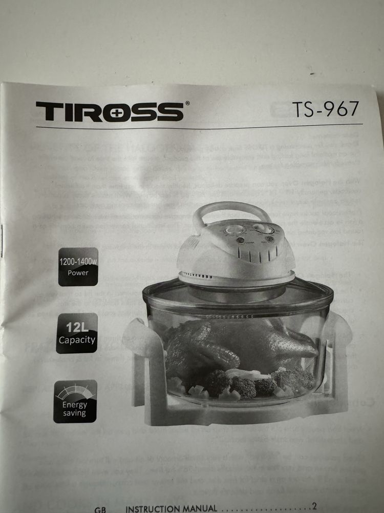 TIROSS kombiwar opiekacz halogenowy TS-967