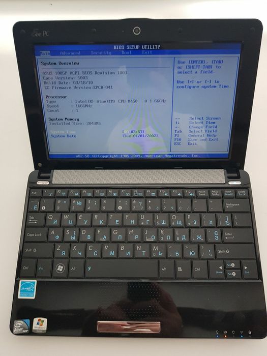 Ноутбук ASUS Eee PC 1005P