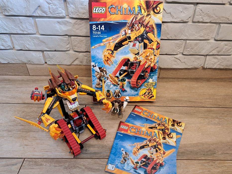 Lego Chima Laval's Fire Lion 70144 pojazd ogniowy lew
