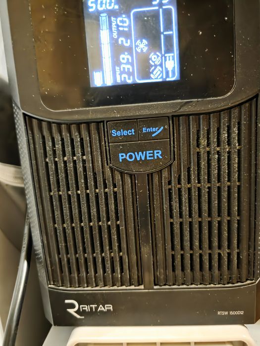 Набір Ritar ДБЖ1,5Квт+ гелевий акумулятор 120Аг