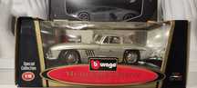 1/18 Mercedes Benz 300 sl asas de gaivota Burago carro coleção