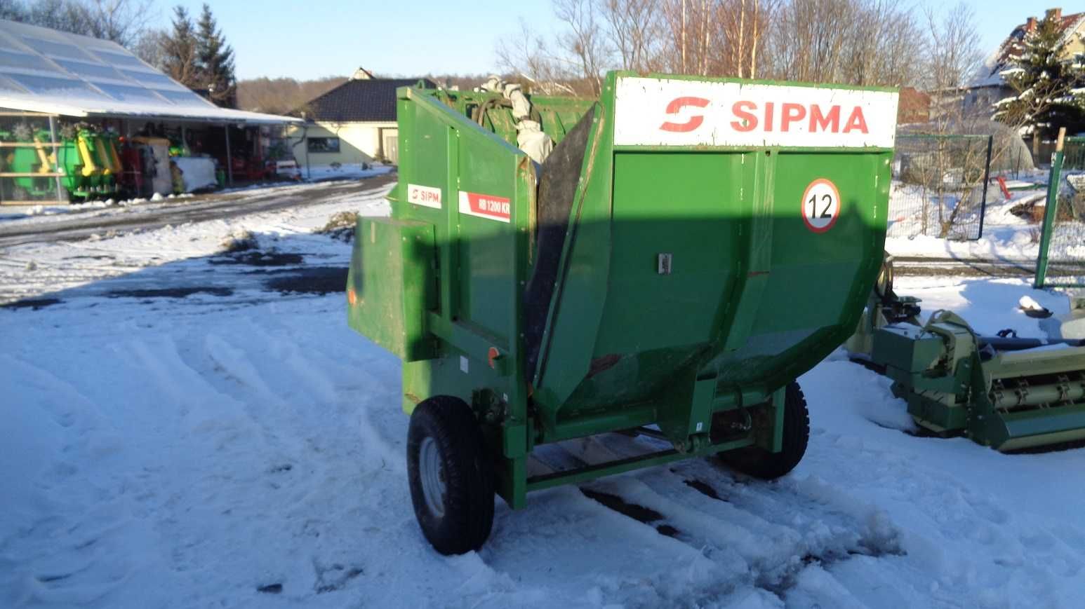 Rozdrabniacz bel RB 1200 Kruk Sipma ścielarka do słomy