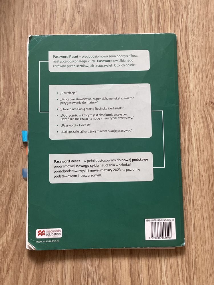 password reset b1+ kompendium gramatyczne podręcznik język angielski