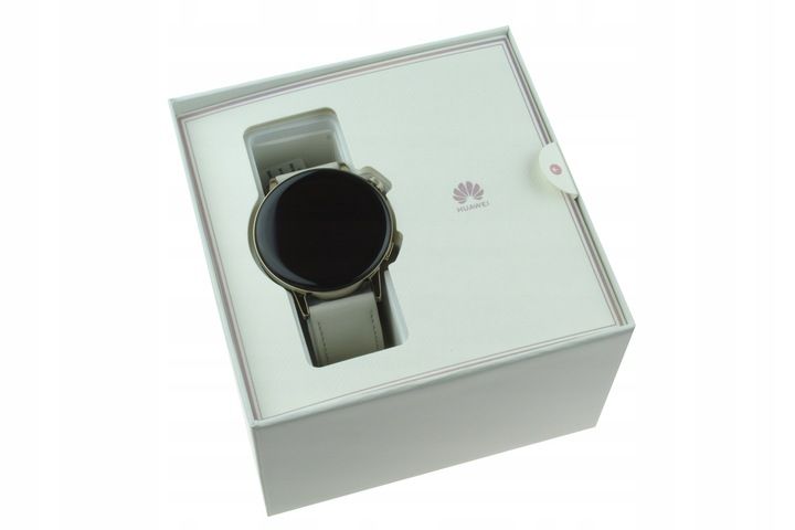 Smartwatch Huawei Watch Gt 3 42mm Gold Stainless Case White Leather St