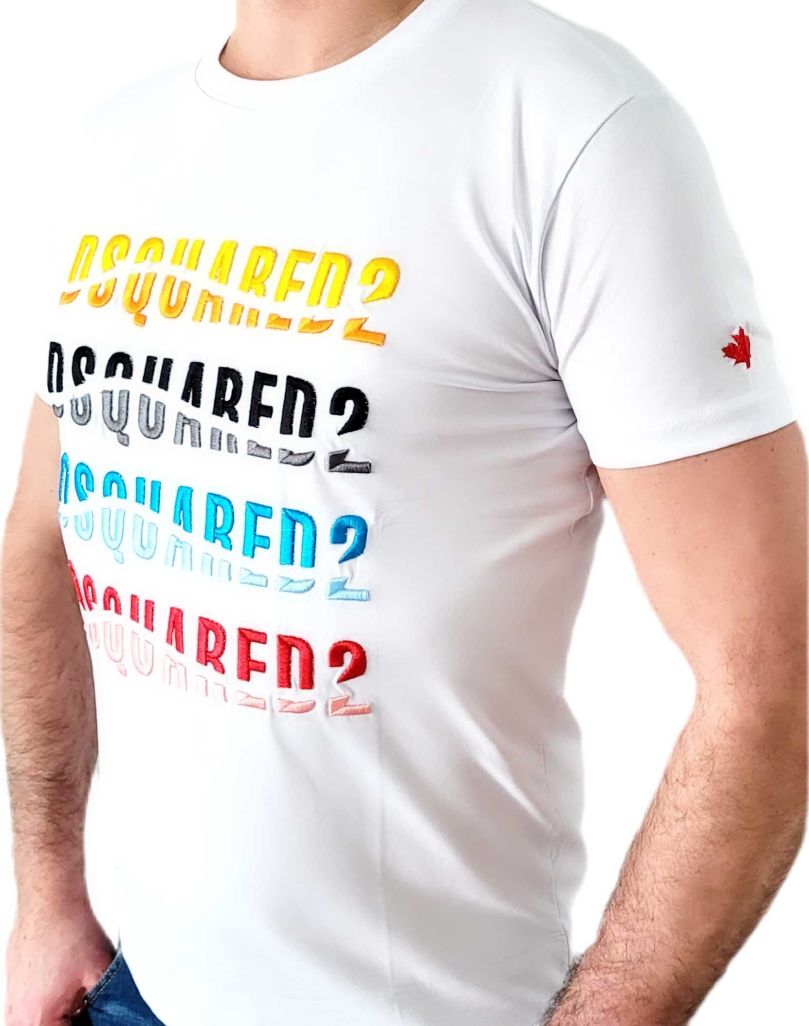 Dsquared2 T-shirt Koszulka męska DSQ biała