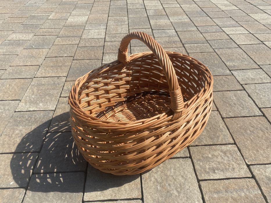 Kosz Wiklinowy Zakupowy Prezentowy Na Grzyby