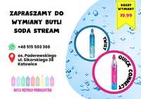 Wymiana butli sodastream soda stream nabijanie CO2 Katowice