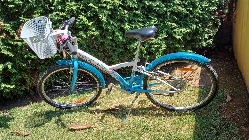 Vendo bicicleta infantil Btwin usada, roda 24