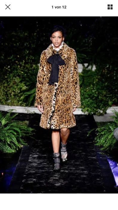 Futro Płaszcz Erdem H&M Studio Trend Hit