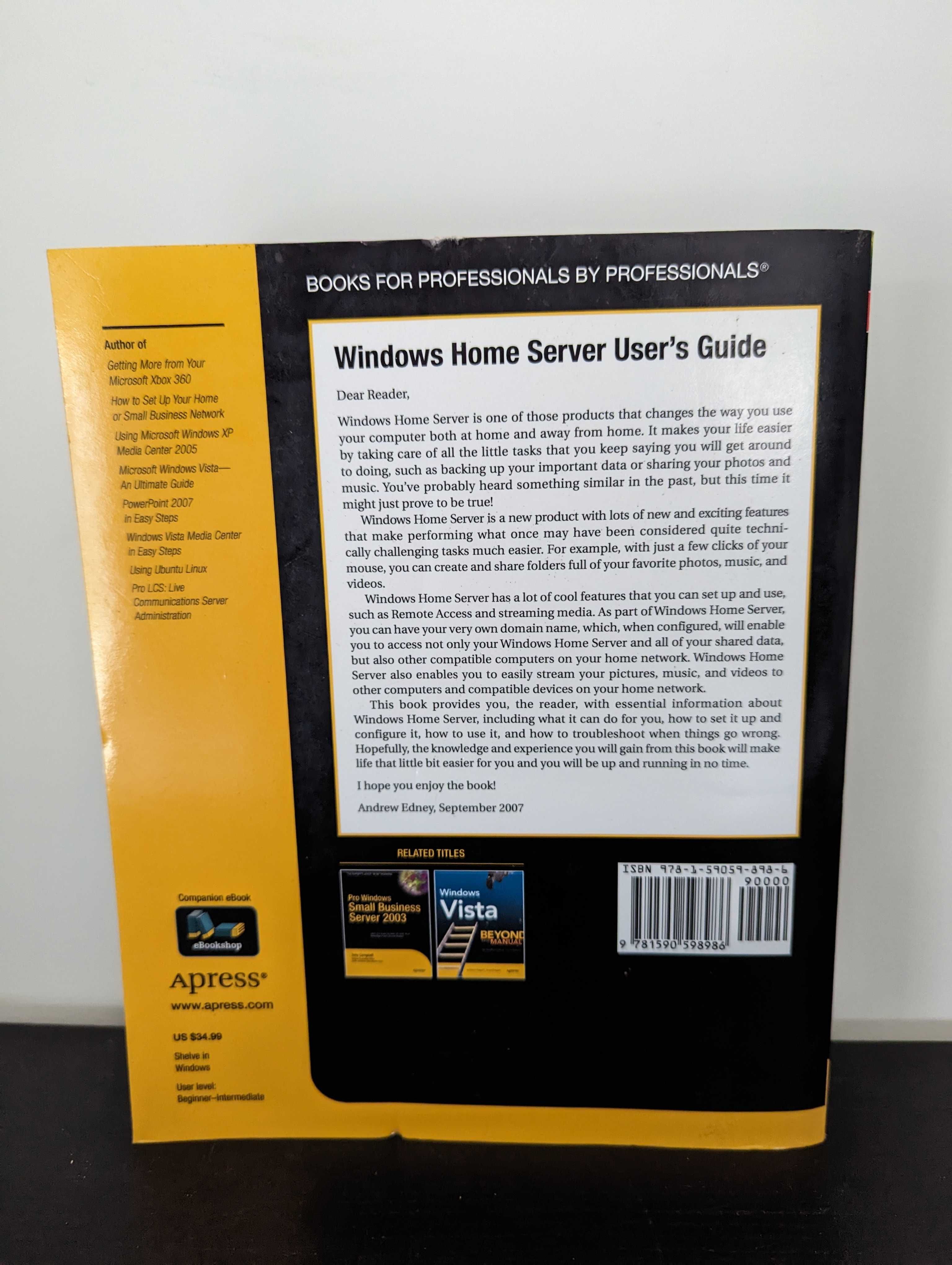 Windows Home Server - User's Guide - Andrew Edney