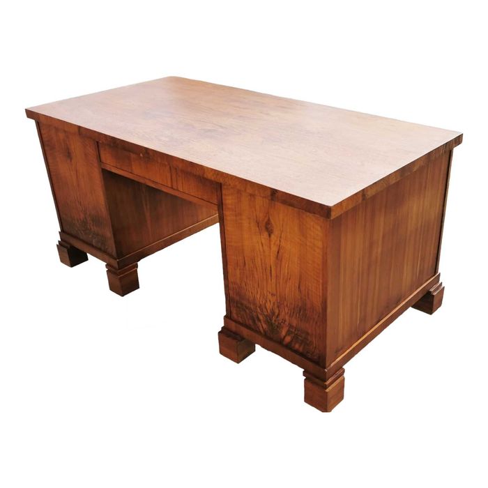 Komplet gabinetowy Art Deco 1930r. Biurko oraz biblioteka
