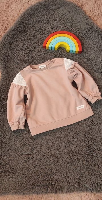Newbie. Bluza z koronką. Rozmiar 74