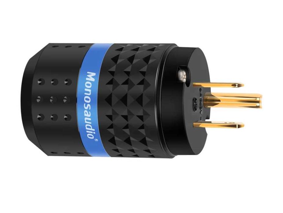 Monosaudio® - 99.998% Pure Copper - Gold Plated - AC Power Connector