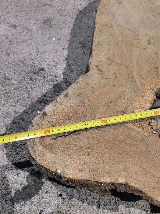 Krążek z dębu pod stolik z żywicy epoksydowej