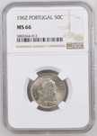 Republica Portuguesa - 50 Centavos 1962 NGC MS66 FDC