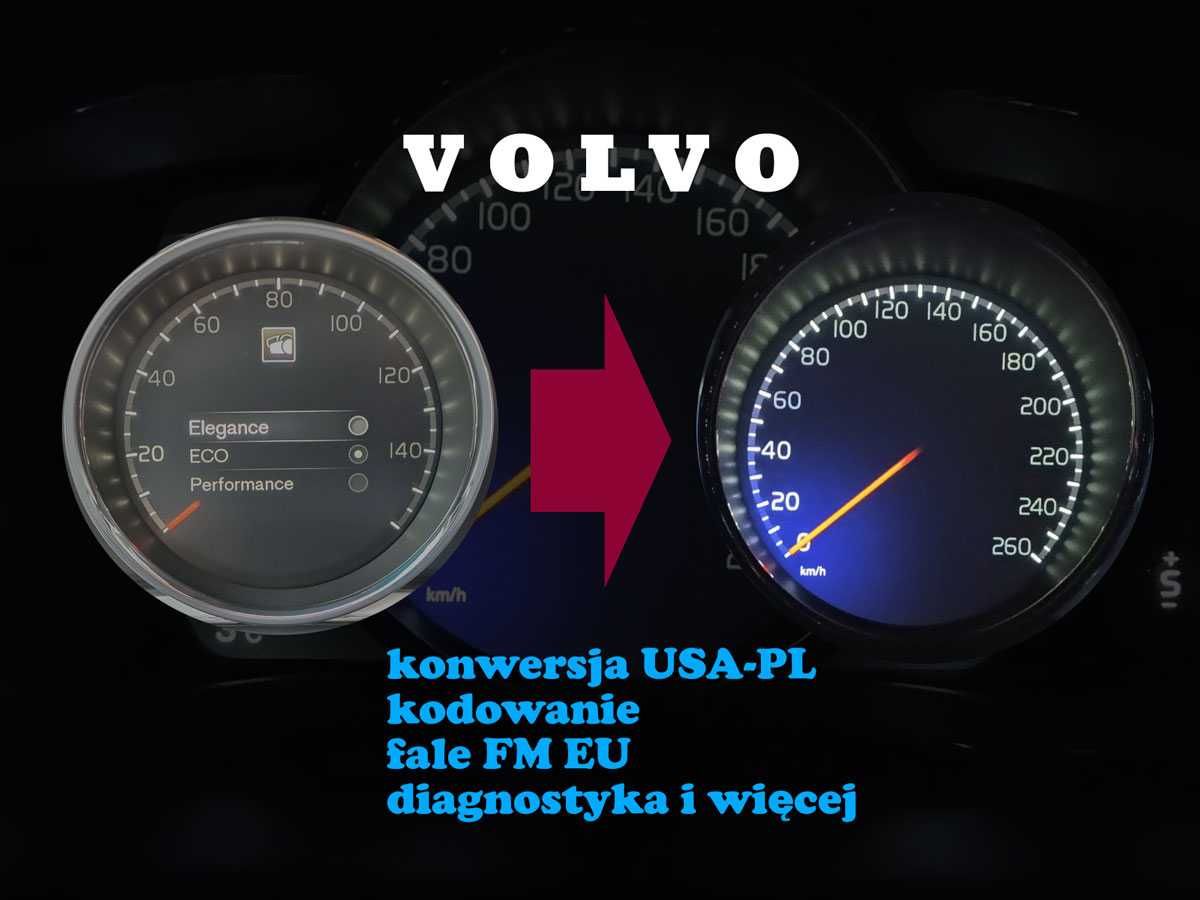 VOLVO: Język PL, konwersja USA-PL, kodowanie. Diagnostyka VIDA ONLINE