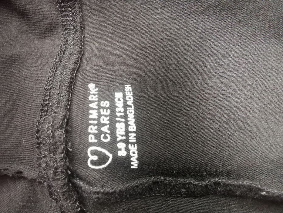 Leginsy dzwony Primark 134 czarne