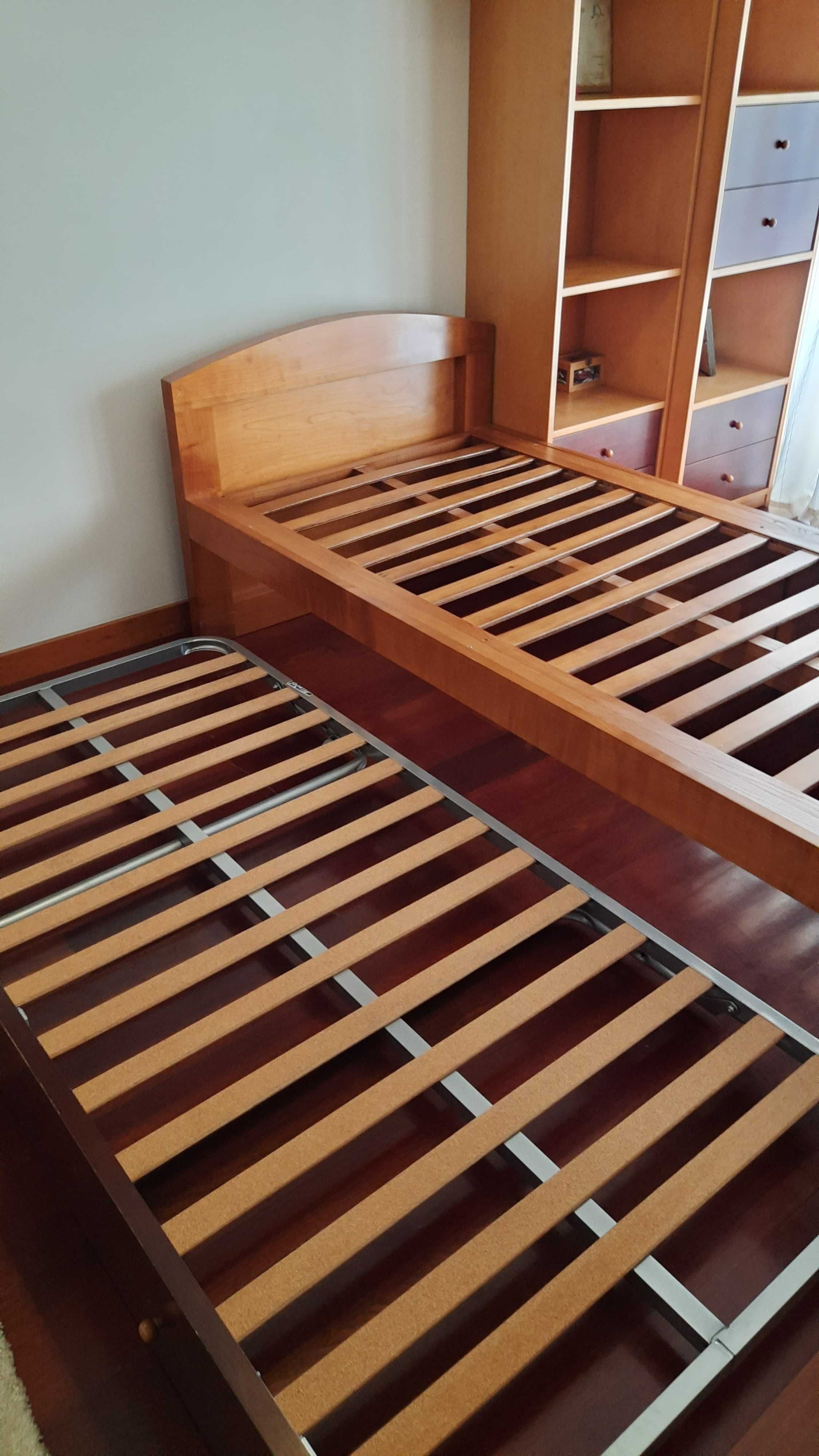 Cama de solteiro com gavetão cama elevatório
