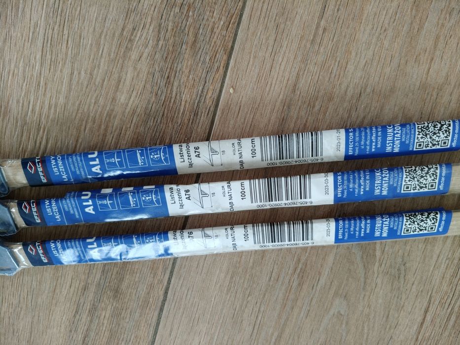 Progi / Listwy łączeniowe A76 Effector kolor dąb naturalny