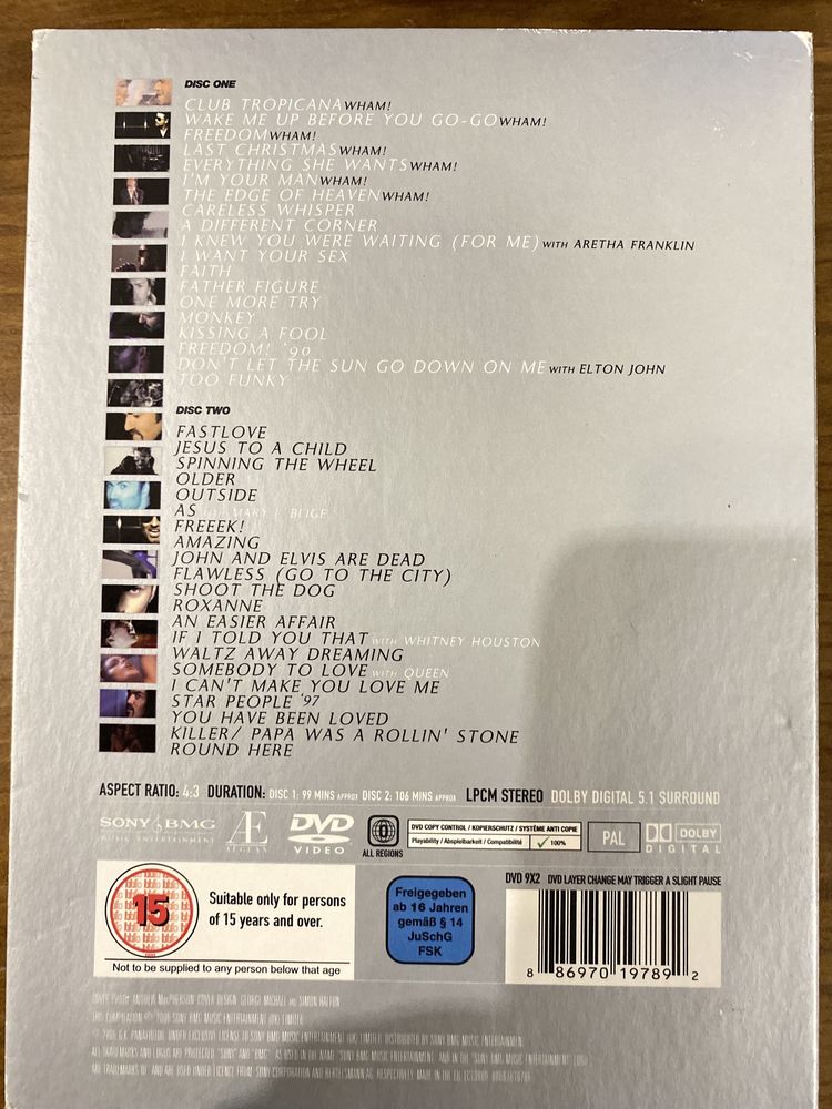 Dvd duplo George Michael - twenty five